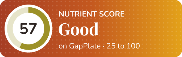 Nutrient score of Full Almond Milk Coffee with one sugar by Surinder